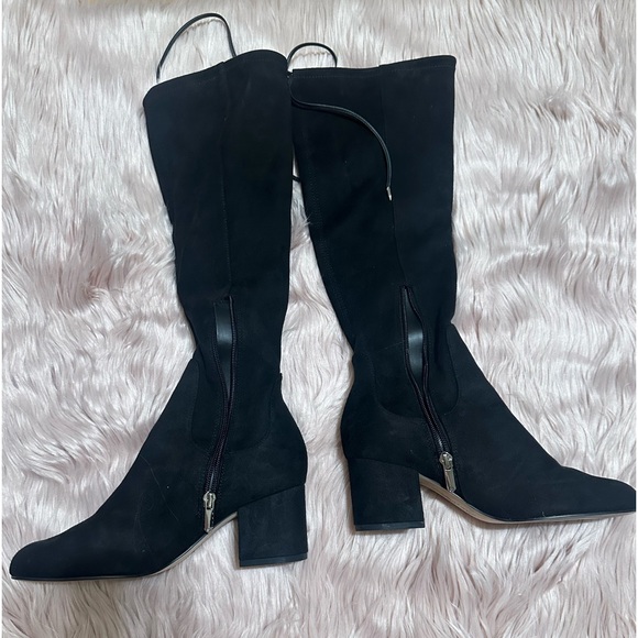 Sam edelman black suede knee length boot - Picture 2 of 6